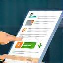 Form filling and purchase process illustration